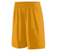 Augusta Sportswear - Pantalón Corto de Entrenamiento para Hombre, Color Dorado