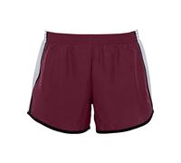 Augusta Sportswear para Mujer Junior Ajuste Pulse Team Corto, Mujer, Color Maroon/White/Black, tamaño Large