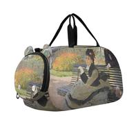 Auguste Renoir - Bolsa de viaje para niños, diseño de piano y pintura de piano, Claude Monet Camille on a Bench pintura al óleo, Classic