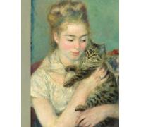 Auguste Renoir Notebook: "Woman with a Cat" 1875: 8.5x11 Ruled Journal | 120 pages | Art history, Cats, Cute (Cats and Dogs in Art)