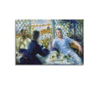 Auguste Renoir - Póster impreso con texto en inglés "Lunch at The Restaurant Fournaise" (40 x 60 cm)