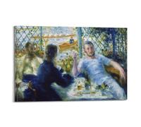 Auguste Renoir - Póster impreso con texto en inglés "Lunch at The Restaurant Fournaise", pintura para colgar en la pared, decoración de dormitorio familiar, 50 x 75 cm