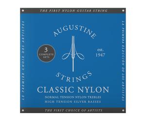 Augustine Blue Label Classical Guitar Strings 3-Pack