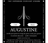 Augustine Negro Etiqueta Guitarra Cuerda Set, Accesorios, En Hobgoblin Música