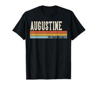 Augustine Retro Vintage Hombres Niños Niños Nombre Camiseta