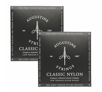 Augustine Strings Classic Black - Cuerdas de guitarra clásica de baja tensión - La cuerda de nailon original - 2 juegos