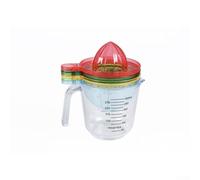 AugustknowU 1 exprimidor manual de cítricos, separador de huevos para el hogar, cocina, molinillo de alimentos para bebés, plástico transparente, 11 x 9,5 x 14,8 cm, para limones y naranjas, ahorra