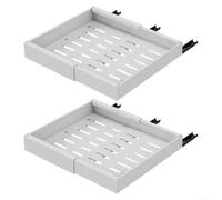 AugustknowU 2 estantes extensibles extraíbles para cajones de gabinete con rieles deslizantes resistentes que soportan hasta 65 libras para cocina, baño