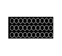 AugustknowU 30 calcomanías hexagonales exteriores de coche para puerta lateral de carrocería para camiones, SUV, caravanas, furgonetas, vehículos todoterreno, calcomanías para puerta lateral de coche