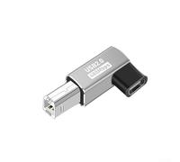 AugustknowU Adaptador convertidor USB C a MIDI, para kits de batería electrónica, pianos digitales, sintetizadores, soporte de protocolo de comunicación consistente (color plateado)