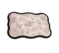 AugustknowU Alfombrilla de baño de 40 x 60 cm, construida con tierra de diatomeas, para un rendimiento antideslizante fiable bajo los pies, captura eficaz del agua, con un tiempo de permanencia mínimo