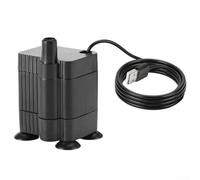 AugustknowU Bomba sumergible conectada por USB con base de succión de bajo ruido y salida de flujo estable para fuentes de escritorio e instalaciones de agua en miniatura