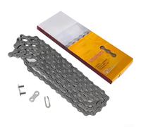 AugustknowU Cadena X410 para una sola velocidad, para bicicletas y bicicletas eléctricas, construcción de acero de alto carbono, tratamiento para resistencia a la corrosión (D)