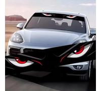 AugustknowU Calcomanías exteriores del coche con las obras de arte de los ojos enojados, pegatinas basadas en PVC para la personalización del vehículo y toda la adecuación al aire libre