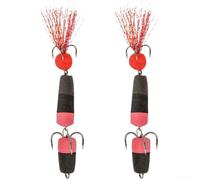 AugustknowU Cebo flotante, para pesca de carpa, con ganchos de anclaje de triple punta, composición de acero de alto carbono, para una fuerte penetración del anzuelo (A)