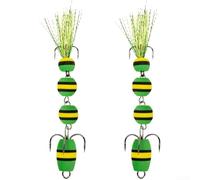 AugustknowU Cebo flotante, para pesca de carpa, con ganchos de anclaje de triple punta, composición de acero de alto carbono, para una fuerte penetración del anzuelo (G)