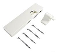 AugustknowU Cierrapuertas hidráulico, para vidrio de madera, puertas de seguridad, amortiguación silenciosa, control de tensión ajustable (beige derecho)