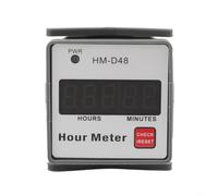 AugustknowU Contador de horas industrial Pantalla digital HM D48 0 999 99h Temporizador con CA 220V 50Hz para monitoreo de tiempo de operación de equipos
