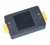 AugustknowU Coulomb Contador de potencia integrado para aviones modelo diseñado para 8-150V DC operación y flujo bidireccional (negro)