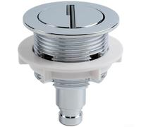 AugustknowU Depósito de inodoro de 38 mm, válvula de descarga de doble botón construida de ABS con revestimiento cromado para soportar descarga de bajo flujo (galvanoplastia)