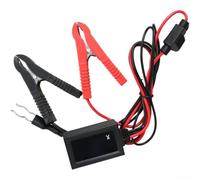 AugustknowU Digital para probador de fugas de batería para vehículos de 24 V con voltaje de pantalla dual, lecturas de corriente para pruebas de corriente oscura no interruptivas, agarres