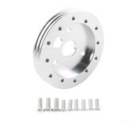 AugustknowU El adaptador de buje de volante AT de 0.5 pulgadas proporciona compatibilidad mecánica entre volantes de 6 agujeros y adaptadores de 3 agujeros (plata 0.5 pulgadas)