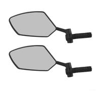 AugustknowU Espejo izquierdo giratorio de 360 grados para bicicletas y scooters, compatible con manillares de 16,8 mm a 20 mm de diámetro interior (2 piezas)