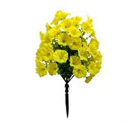 AugustknowU Flor de trompeta de plástico para uso en interiores y exteriores, imitando la gloria de la mañana real con atractivo decorativo de bajo mantenimiento (1)