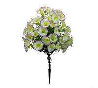 AugustknowU Flor de trompeta de plástico para uso en interiores y exteriores, imitando la gloria de la mañana real con atractivo decorativo de bajo mantenimiento (8)
