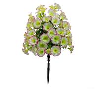 AugustknowU Flor de trompeta de plástico para uso en interiores y exteriores, imitando la gloria de la mañana real con atractivo decorativo de bajo mantenimiento (6)