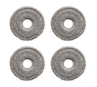 AugustknowU For Dreame For Bot For S Pro For Prime Pro - Juego de fregona de microfibra compatible con 4 piezas para tareas de limpieza húmeda (A)