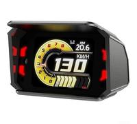 AugustknowU HUD LCD Instrumento Complemento para coches de gas 2008 compatible con sistemas OBD2 proporciona lecturas claras sobre datos vitales del motor (ruso)