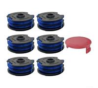 AugustknowU Juego de carrete de cortacésped y cubierta protectora compatible con 88512 y 1258275, diseñado para una mayor vida útil del equipo (6 bobinas + 1 cubierta)