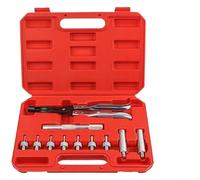 AugustknowU Kit de reparación de motor de 11 piezas con compresor de resorte de válvula, enchufes de sello de aceite, 7 adaptadores para mecánicos, alicates de compresor de resorte de válvula
