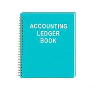 AugustknowU Libro mayor de papel para disciplina financiera con diseño minimalista centrado en la funcionalidad y la integridad de los datos (verde)