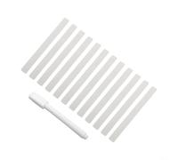 AugustknowU Marcadores tipo T de etiquetas para plantas, acrílico, 12 letreros de hierbas, rotulador, adecuado para etiquetar plantas, flores, frutas y verduras al aire libre