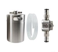 AugustknowU Para barril delgado de bloqueo de doble bola para mini cabezal de grifo, estructura de acero inoxidable, juntas tóricas EPDM, 45 PSI, a prueba de fugas, fácil de instalar, ligero para
