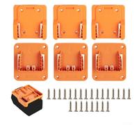 AugustknowU Para soporte de batería RIDGID de 18 V y soporte de batería AEG de 18 V con estante de taladro para configuración organizada de herramientas eléctricas (3 juegos)