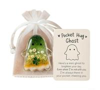 AugustknowU Peluche de perro salchicha de bolsillo de resina para apoyo emocional, compañero de animales pequeños con patrón de conchas marinas para proporcionar comodidad (Cutie Pie)