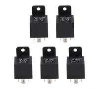 AugustknowU Relé de 5 pines de 12 voltios y 40 amperios para aplicaciones de vehículos, incluyendo relé de faros delanteros, relé de ventilador, relé de arranque y funciones de relé de compresor de CA
