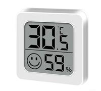 AugustknowU Sensor LCD de temperatura y humedad con diseño visual alegre para monitoreo preciso del clima interior en espacios residenciales y comerciales