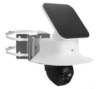 AugustknowU Soporte de esquina de acero inoxidable diseñado para aplicaciones de montaje en pared de cámara de seguridad con soporte giratorio de 360 grados (A)
