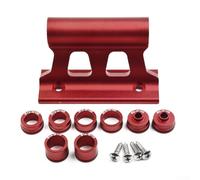 AugustknowU Soporte robusto de horquilla para eje pasante de bicicleta para portaequipajes de techo, instalación sencilla para vehículos (rojo)