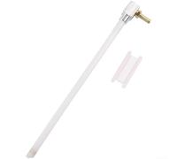 AugustknowU Tubo de extracción de tanque de combustible para barco de 12 pulgadas con construcción de latón y filtro de pantalla de malla compatible con sistemas de combustible mezclado de etanol con