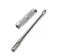 AugustknowU Varilla de extensión de 20 cm para SDS Plus para taladro de martillo giratorio con función de liberación rápida y ajuste de vástago redondo de dos ranuras (150 mm)