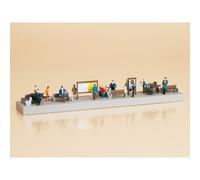 Auhagen H0 11339 - Equipamiento De Andén Con Figuras Kit Nuevo