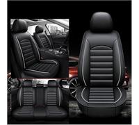 AUHOAZ Cuero Funda Asiento Coche para BMW 5 Series F11 Touring 2011-2017, Todo Tipo de Clima Delanteros Traseros Impermeable Transpirable Cómodo Juegos Cubreasientos,Black White