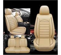 AUHOAZ Cuero Funda Asiento Coche para BMW E87 1 Series 118d 2004-2007, Todo Tipo de Clima Delanteros Traseros Impermeable Transpirable Cómodo Juegos Cubreasientos,Beige