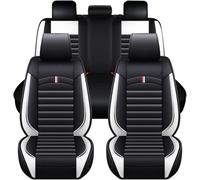 AUHOAZ Cuero Funda Asiento Coche para Chevrolet Camaro SS Shock ZL1 RS LT 1LE Z28, por Encargo Juegos Cubreasientos Cómodo Asientos Juegos Cubreasientos Delanteros Traseros,Black White