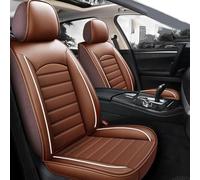 AUHOAZ Cuero Funda Asiento Coche para VW T-Roc SUV/R-Line (A11) 2017-2023, Todo Tipo de Clima Delanteros Traseros Impermeable Transpirable Cómodo Juegos Cubreasientos,Brown